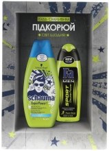 Духи, Парфюмерия, косметика Набор "Sport Double Power" - Fa Men Sport Double Power (sh/gel/250ml + sham/400ml)