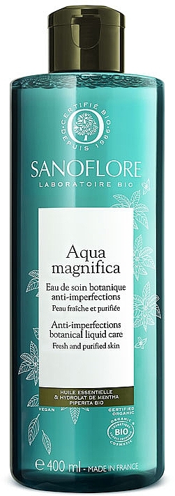 Ботанічна вода для догляду за шкірою - Sanoflore Aqua Magnifica Anti-Imperfections Botanical Liquid Care — фото N2