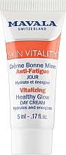 Стимулювальний денний крем для сяяння шкіри - Mavala Vitality Vitalizing Healthy Glow Cream (пробник) — фото N1