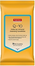 Духи, Парфюмерия, косметика Салфетки для снятия макияжа с Q10 - Purederm Q10 Make-Up Remover Cleansig Towelettes