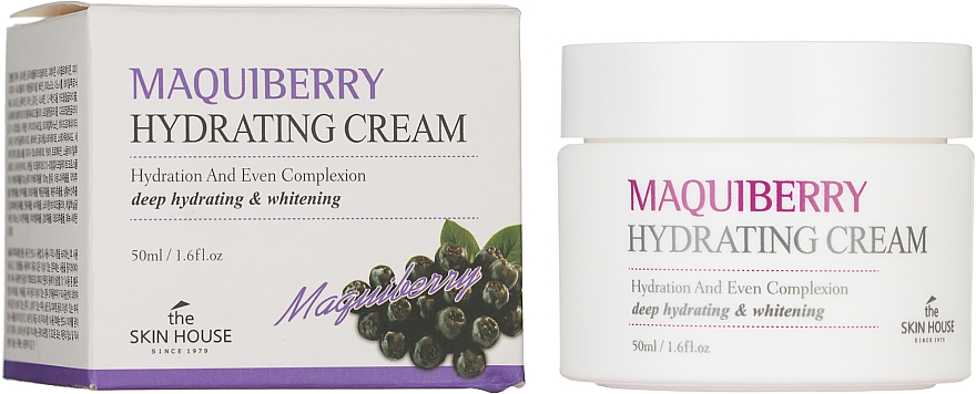 Зволожувальний крем для обличчя з екстрактом ягід макі - The Skin House Maquiberry Hydrating Cream — фото N2