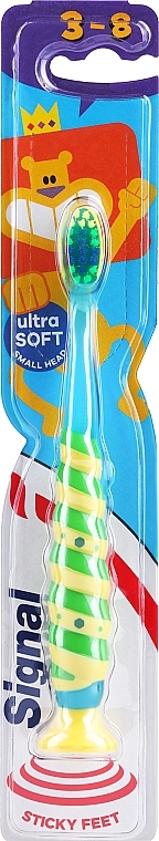 Дитяча зубна щітка, блакитна - Signal Kids Ultra Soft Small Toothbrush 3-8 Years — фото N1
