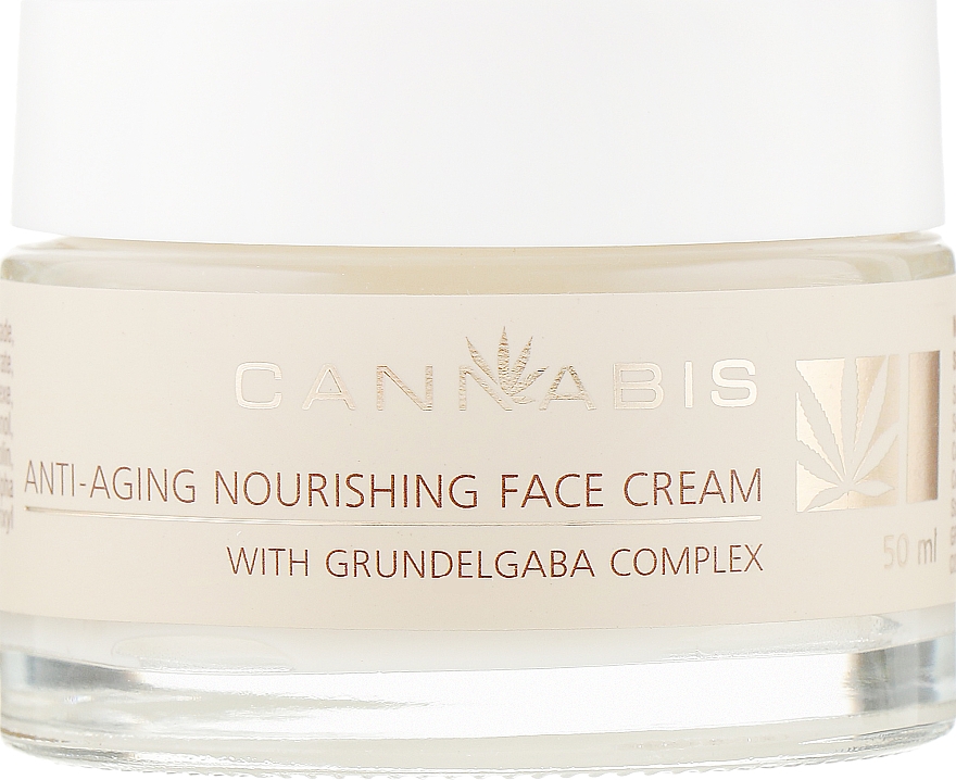 Антивіковий живильний крем для обличчя з екстрактом канабісу - Cannabis Anti-aging Nourishing Face Cream — фото N2