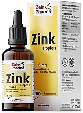 Духи, Парфюмерия, косметика Пищевая добавка "Цинк", 15 мг - ZeinPharma Zinc Drops