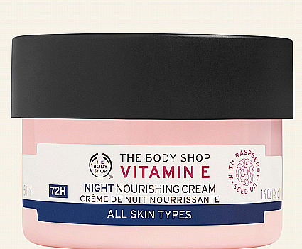 Нічний зволожувальний крем для обличчя - The Body Shop Vitamin E Night Skin Cream — фото N1