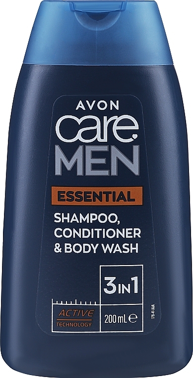 Шампунь-гель 3в1 - Avon Care Man Essentials Shampoo Conditioner And Body Wash
