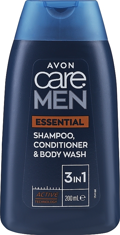 Шампунь-гель 3в1 - Avon Care Man Essentials Shampoo Conditioner And Body Wash — фото N1