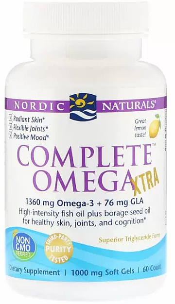 Харчова добавка, лимон 1360 мг "Омега-3-6-9" - Nordic Naturals Complete Omega Xtra — фото N2