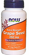 Капсули "Екстракт виноградних кісточок", 250 мг - Now Foods Grape Seed Extra Strength 250 mg — фото N1
