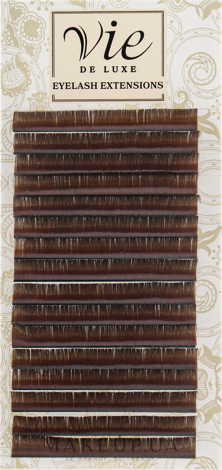 Ресницы в ленте тёмный шоколад, С 0,07/11 - Vie de Luxe — фото 1уп