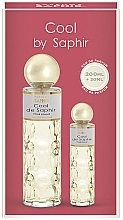 Парфумерія, косметика Saphir Parfums Cool De Saphir Pour Femme - Набір (edp/200ml + edp/30ml)