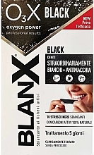 Полоски для отбеливания зубов с активированным углем - BlanX Oxygen Power Whitening Black Strips — фото N1