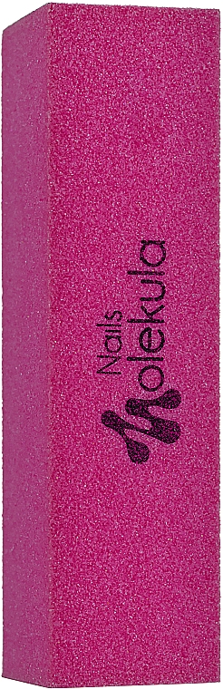 Баф для ногтей, M-33, 4-х сторонний, фиолетовый 120/120 - Nails Molekula