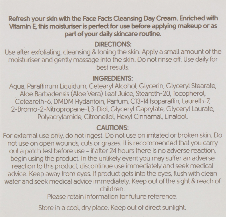 Дневной крем для лица - Face Facts Cleansing Day Cream — фото N3