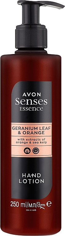 Лосьйон для рук "Журавець та апельсин" - Avon Senses Essence Geranium Leaf & Orange Hand Lotion — фото N1