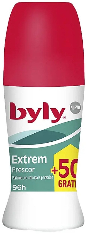 Шариковый дезодорант - Byly Extrem Freshness 96H Deodorant Roll-On — фото N1
