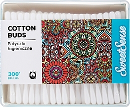 Ватные палочки в прямоугольной коробке, 300 шт - Cleanic SweetSense Cotton Buds — фото N3