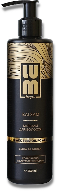 Бальзам для волосся "Сила та блиск" - LUM Black Seed Oil Power Balsam — фото N1