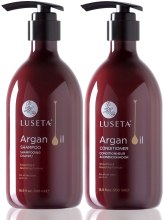 Духи, Парфюмерия, косметика Набор - Luseta Argan Oil Set (shm/500ml + cond/500ml)