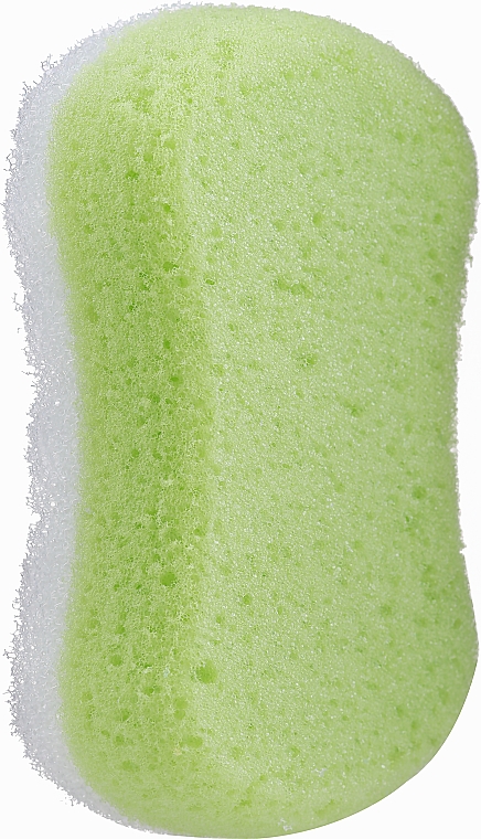 Губка масажна для тіла "XXL", зелена - Grosik Camellia Bath Sponge — фото N1