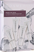 Парфумерія, косметика Набір - Cosmedix Sensitive Skin 4-Piece Essentials Kit (f/cleanser/15ml + f/ser/15ml + f/balm/15ml + f/cr/15ml)