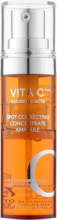 Сыворотка-концентрат с витамином С - Missha Vita C Plus Spot Correcting Concentrate Ampoule — фото N1