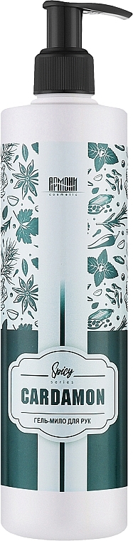 Гель-мыло с натуральными экстрактами "Кардамон" с дозатором - Армони — фото N1