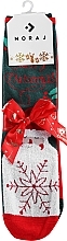 Парфумерія, косметика Жіночі зимові шкарпетки, 2 пари, зелені + червоні - Moraj