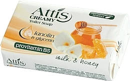 Туалетне мило "Молоко та мед" - Attis Natural Milk And Honey Soap — фото N1