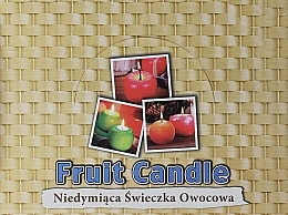 Парфумерія, косметика Набір декоративних свічок, лимон + персик + червоні яблука - AD (candle/12pcs)