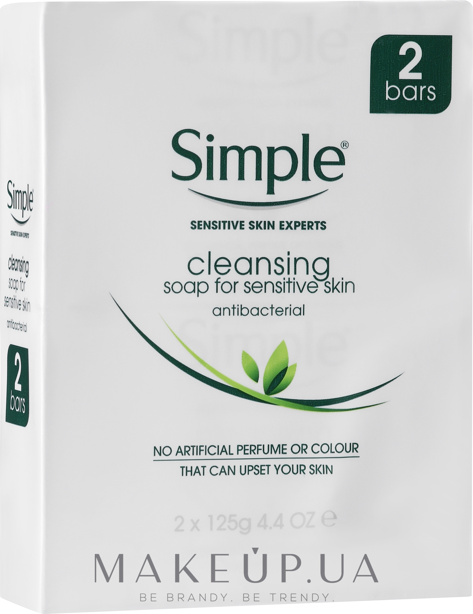 Антибактериальное мыло - Simple Antibacterial Soap For Sensitive Skin — фото 2x125g