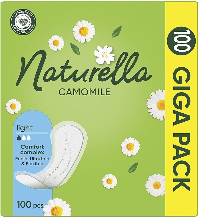 Ежедневные гигиенические прокладки, 100шт - Naturella Camomile Light — фото N2