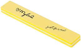 Пилочка для нігтів 100/180, жовта - MylaQ — фото N1