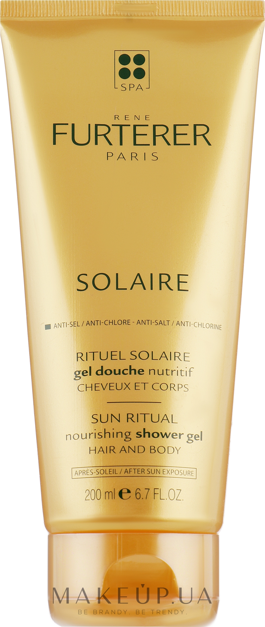 Живильний гель для душу - Rene Furterer Solaire Sun Ritual Nourishing Shower Gel — фото 200ml