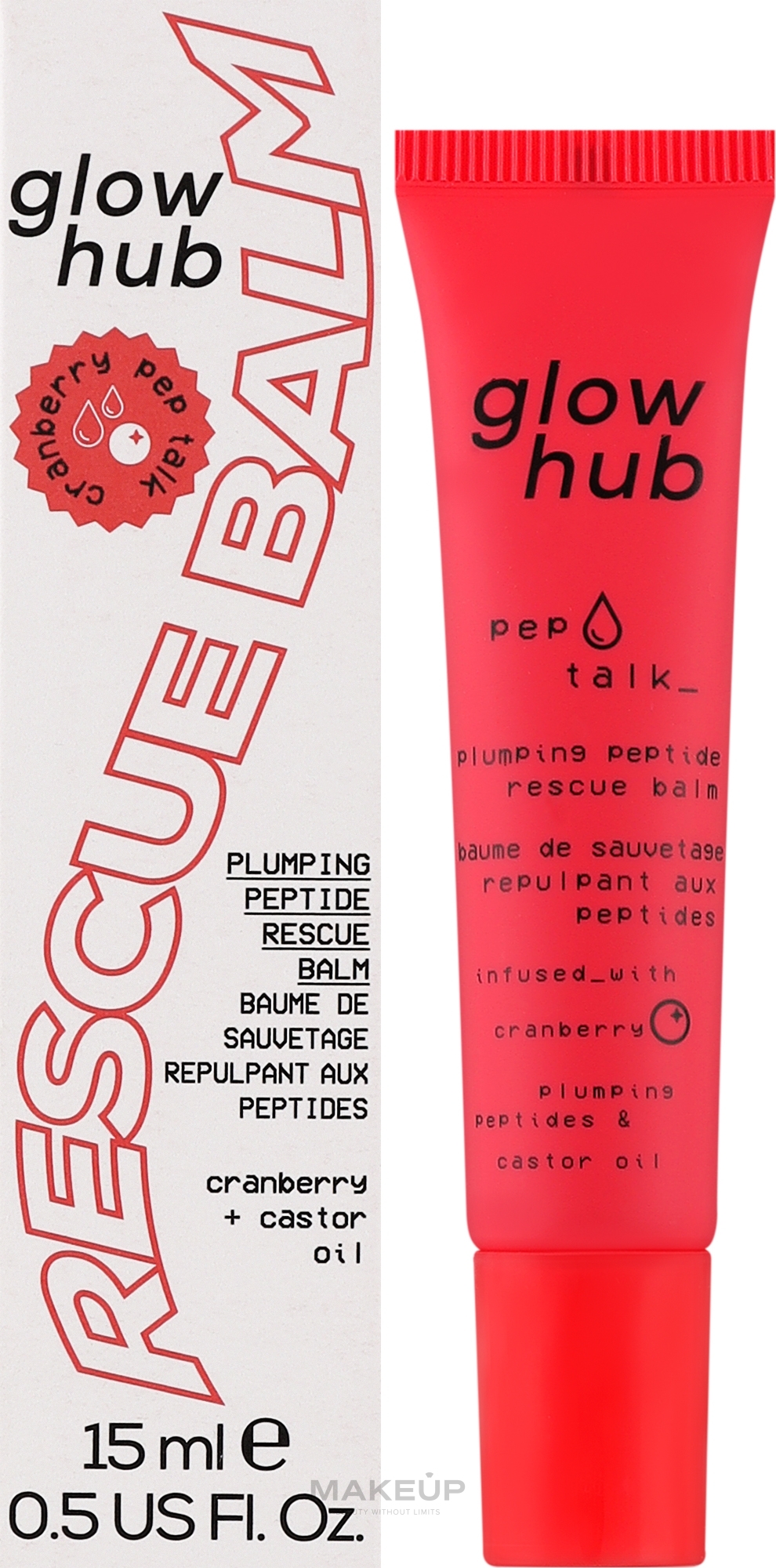 Питательный бальзам для губ с клюквой - Glow Hub Core Essentials Pep Talk Cranberry Lip Balm — фото 15ml
