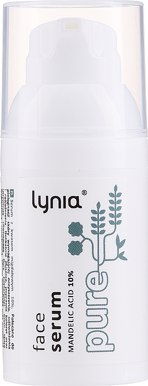 Сыворотка для лица с миндальной кислотой 10% - Lynia Pure Face Serum Mandelic Acid 10% — фото N1