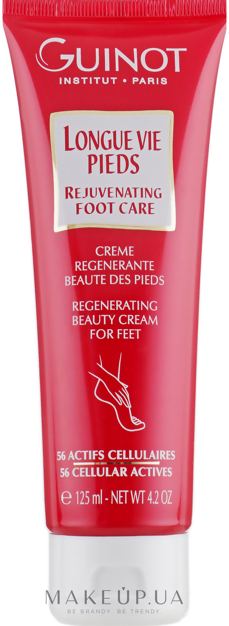 Крем для ніг - Guinot Longue Vie Pieds Regenerating Beauty Cream — фото 125ml