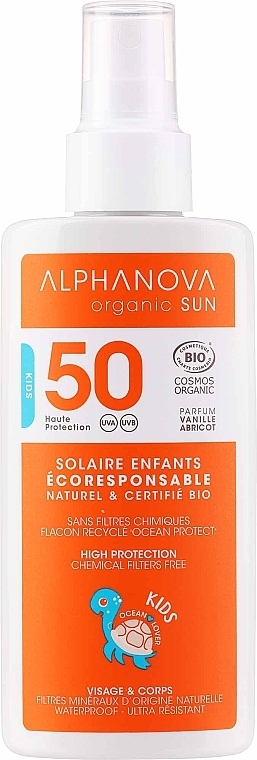 Солнцезащитный спрей для детей - Alphanova Sun Kids SPF 50+