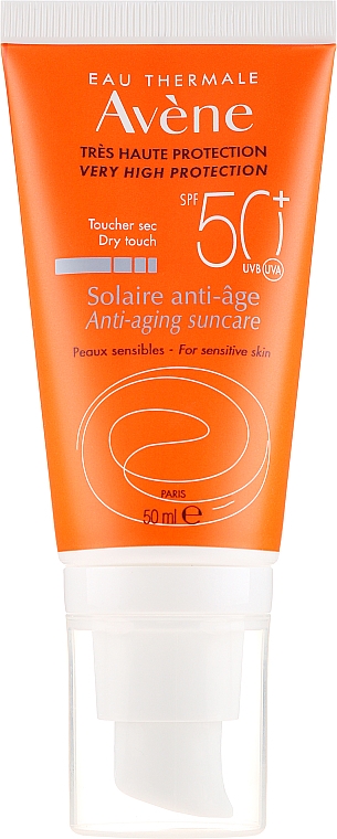 Солнцезащитный антивозрастной крем для лица - Avene Solaire Anti-Age SPF 50 + — фото N2