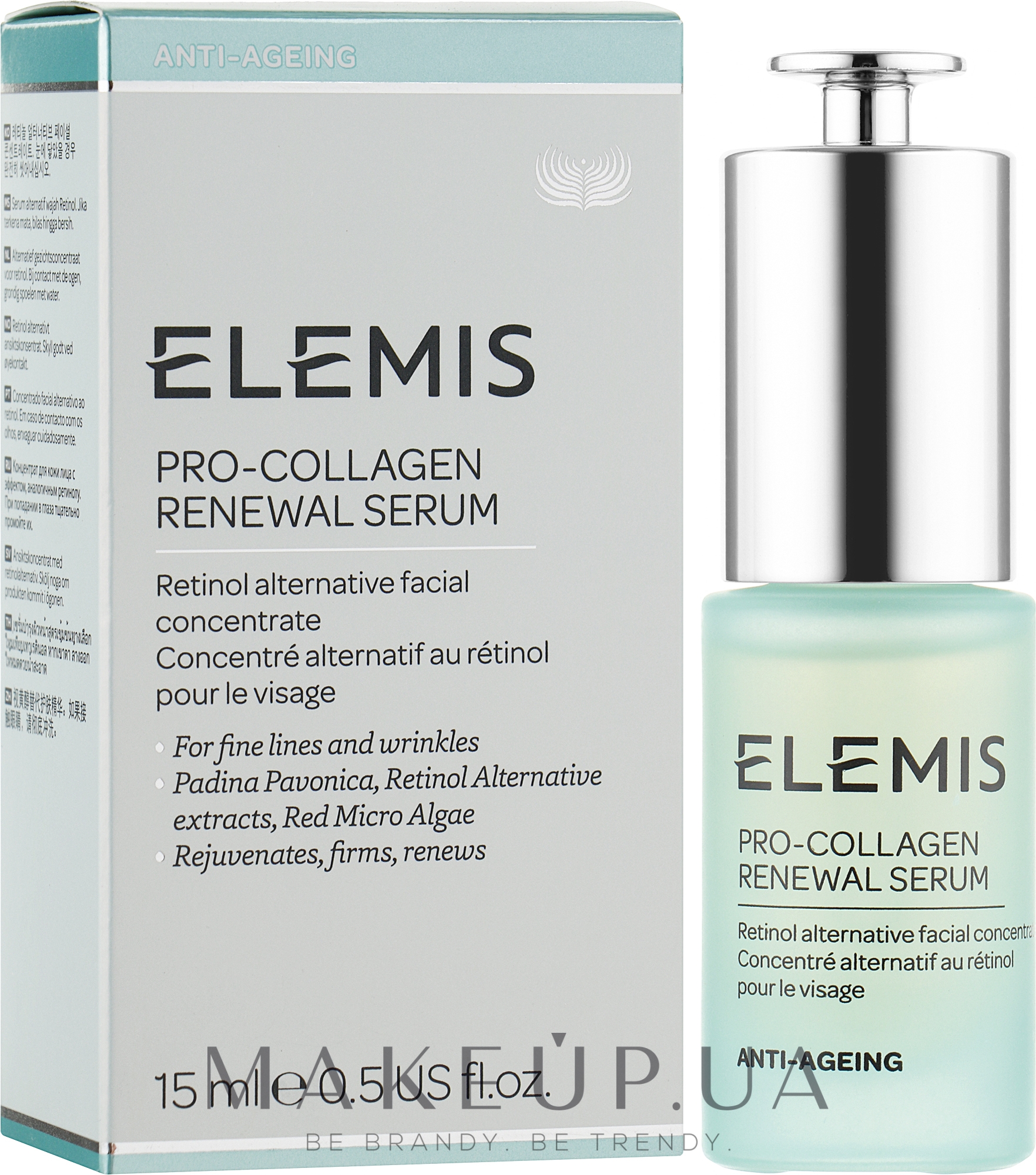 Обновляющая сыворотка для лица - Elemis Pro-Collagen Renewal Serum — фото 15ml
