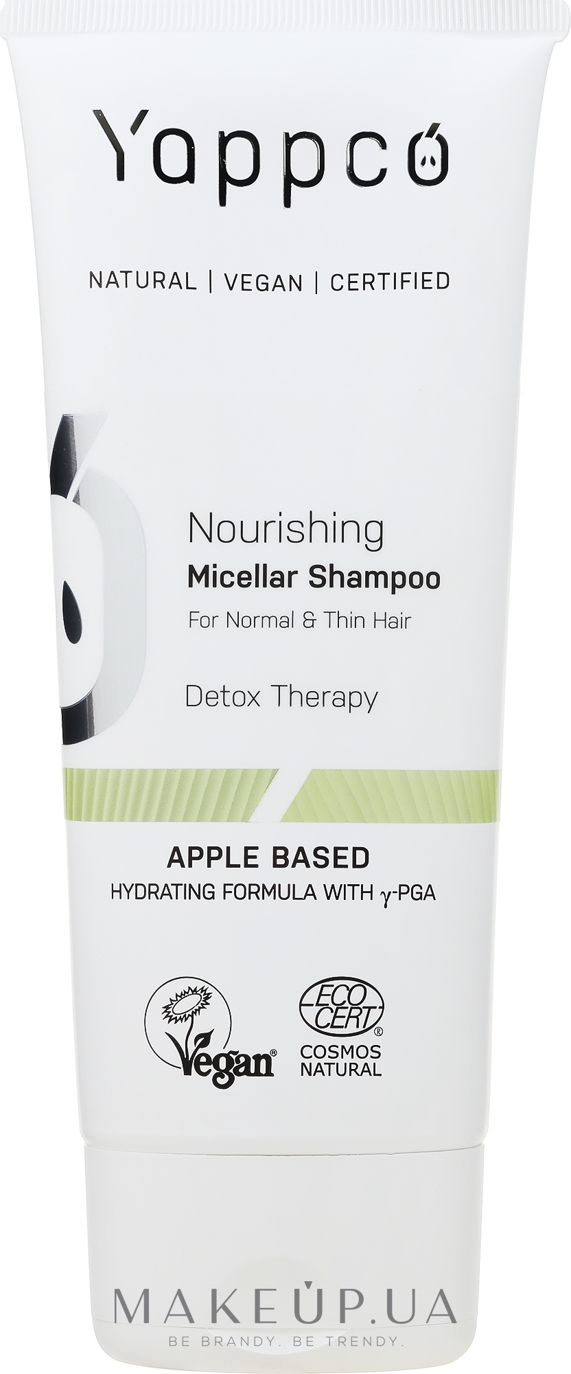 Мицеллярный шампунь для нормальных и тонких волос - Yappco Nourishing Micellar Shampoo — фото 200ml