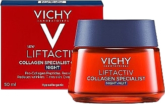 Колагеновий нічний крем-догляд для обличчя - Vichy Liftactiv Collagen Specialist Night Cream * — фото N2