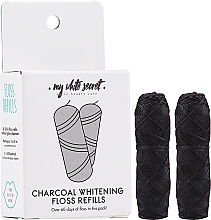 Зубна нитка - My White Secret Charcoal Whitening Floss Refill (змінний блок) — фото N2