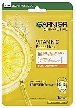 Тканевая маска с витамином С - Garnier SkinActive Vitamin C Sheet Mask — фото N3