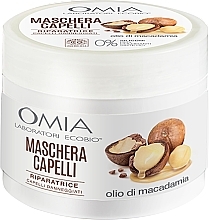 Маска для волосся "Олія макадамії" - Omia Laboratori Ecobio Macadamia Oil Hair Mask — фото N1
