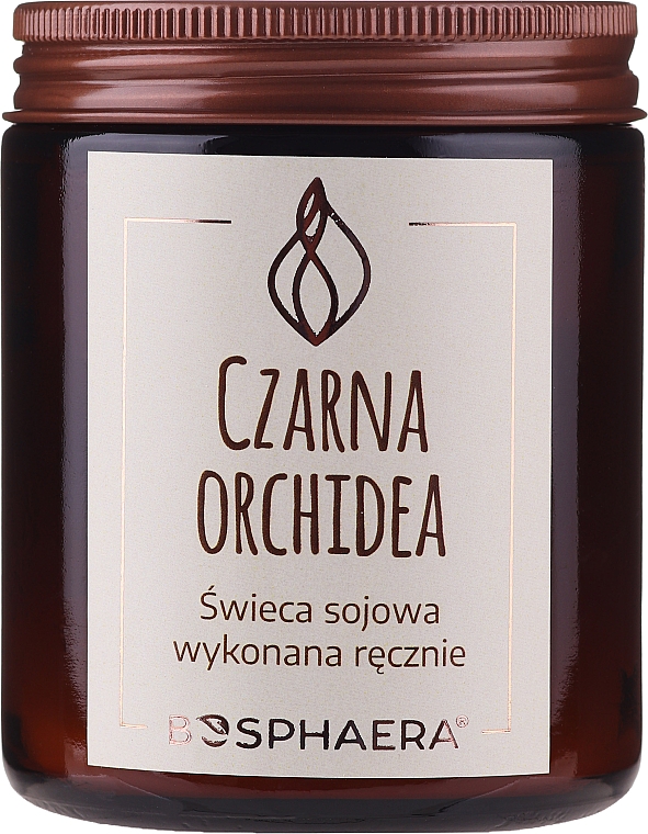 Ароматична соєва свічка "Чорна орхідея" - Bosphaera Black Orchid Candle — фото N1