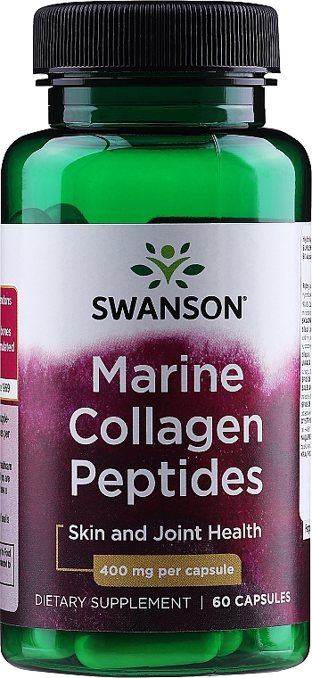 Харчова добавка "Гідролізований риб'ячий колаген типу I", 400 мг - Swanson Hydrolyzed Fish Collagen Type I 400 mg — фото N1