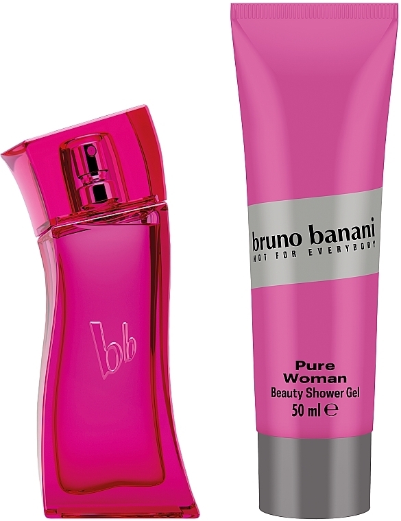 Bruno Banani Pure Woman - Набор (edt/30ml + sh/gel/50ml) — фото N2