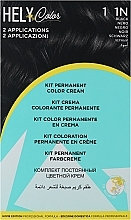 Набір для фарбування волосся - Hely Color Kit Permanent Color Cream — фото N1
