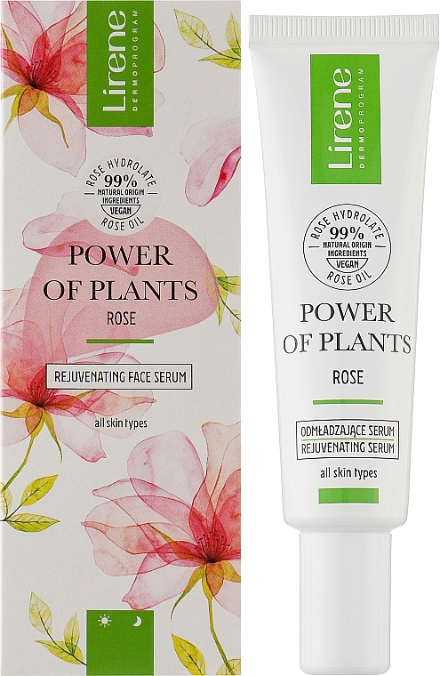 Омолоджувальна сироватка для обличчя - Lirene Power Of Plants Rose Rejuvenating Face Serum — фото N2